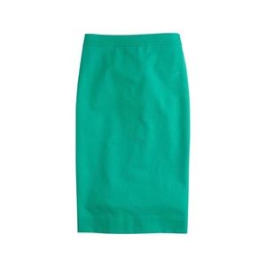 J. Crew Green No. 2 Pencil Skirt
